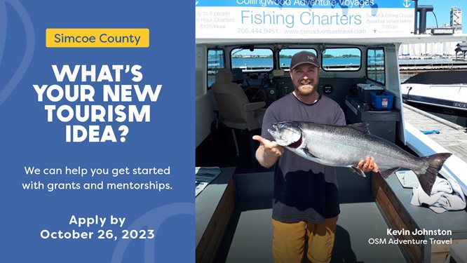 Simcoe County celebrates World Tourism Day with the relaunch of the “Spark” Mentorships & Grants Program 